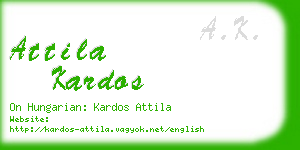attila kardos business card